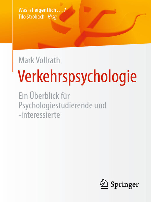 Title details for Verkehrspsychologie by Mark Vollrath - Available